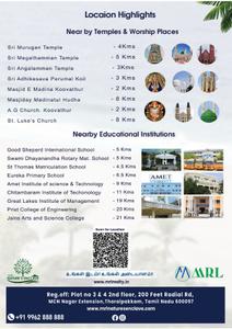 Image of 2400 Sq.ft Residential Plot / Land for sale in MRL Natures Enclave, Koovathur, Chennai for Rs. 4320000