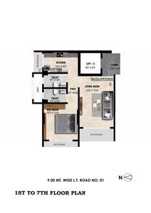 Image of 950 Sq.ft 2 BHK Apartment / Flat for sale in Meghna Riviera, Goregaon West, Mumbai for Rs. 21000000
