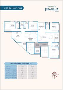 Image of 957 Sq.ft 3 BHK Apartment / Flat for sale in Momsha Pratibha Sadan, Salisbury Park, Pune for Rs. 17500000