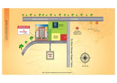 Image of 1080 Sq.ft 2 BHK Apartment / Flat for sale in Apical Anandam Homes, Green Park, Bareilly for Rs. 3200000