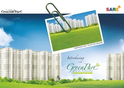 Image of 1450 Sq.ft 4 BHK Apartment / Flat for sale in Sare Crescent Green Parc, Sector 92, Gurgaon for Rs. 17000000