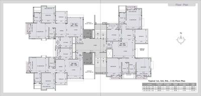 Image of 1128 Sq.ft 2 BHK Apartment / Flat for sale in J K Sahadeo Iris, Pashan, Pune for Rs. 9100000