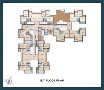 Image of 1000 Sq.ft 2 BHK Apartment / Flat for sale in Bhagwati Elysia, Pushpak Nagar, Navi Mumbai for Rs. 8000000