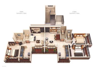 Image of 895 Sq.ft 2 BHK Apartment / Flat for sale in Shri Krishna Trident Towers, Badlapur East, Badlapur for Rs. 4500000