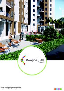 Image of 630 Sq.ft 2 BHK Apartment / Flat for sale in Ahura Ecopolitan Phase I, Tathawade, Pune for Rs. 6800000