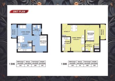 Image of 410 Sq.ft 1 BHK Apartment / Flat for sale in Arun Samanta, Singaperumal Koil, Chennai for Rs. 2600000