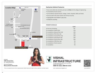 Image of 600 Sq.ft 2 BHK Apartment / Flat for sale in Kanchan Ganga ll, Hingna, Nagpur for Rs. 3615000