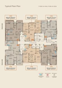 Image of 1880 Sq.ft 3 BHK Apartment / Flat for sale in Shivalika The Address 2, Nipania, Indore for Rs. 12602700