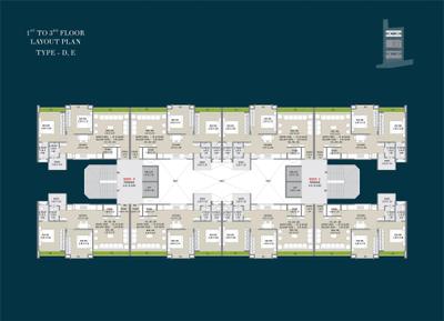 Image of 1250 Sq.ft 2 BHK Apartment / Flat for sale in J B Venezia Skyz, Tavra, Bharuch for Rs. 4500000