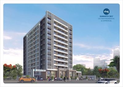 Image of 1119 Sq.ft 2 BHK Apartment / Flat for sale in Vraj Samarth Sky, Balram Nagar, Nashik for Rs. 4739000