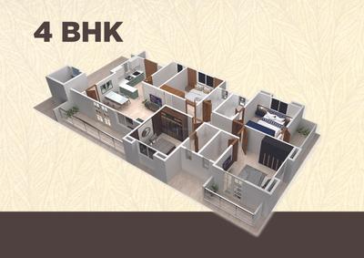 Image of 1950 Sq.ft 4 BHK Apartment / Flat for sale in Navkarshree Building, Wakad, Pune for Rs. 18500000