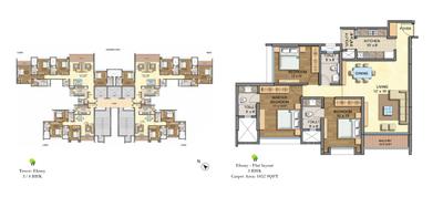 Image of 1910 Sq.ft 4 BHK Apartment / Flat for sale in Runwal Runwal Greens Wing 5 To 8, Bhandup West, Mumbai for Rs. 58000000