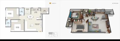 Image of 1062 Sq.ft 2 BHK Apartment / Flat for sale in Paavan Residency, Hanspura, Ahmedabad for Rs. 3601000