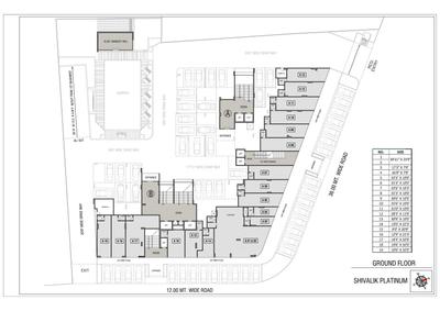 Image of 1885 Sq.ft 3 BHK Apartment / Flat for sale in Shivalik Platinum, Satellite, Ahmedabad for Rs. 15000000