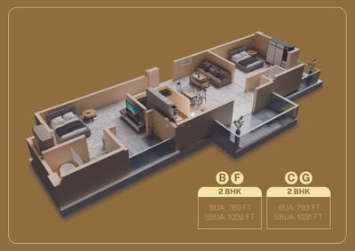 Image of 692 Sq.ft 2 BHK Apartment / Flat for sale in Alliance Skybrook Residences, Hatigaon, Guwahati for Rs. 4700000