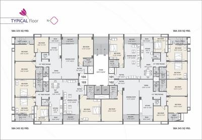 Image of 3015 Sq.ft 4 BHK Apartment / Flat for sale in Shilp Blossom Luxuria, Sola, Ahmedabad for Rs. 22500000
