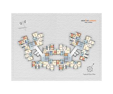 Image of 750 Sq.ft 1 BHK Apartment / Flat for sale in Arihant Aarohi, Shilphata, Thane for Rs. 4100000