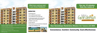 Image of 1000 Sq.ft 3 BHK Apartment / Flat for sale in SGIL Gardenia, Narendrapur, Kolkata for Rs. 4800000