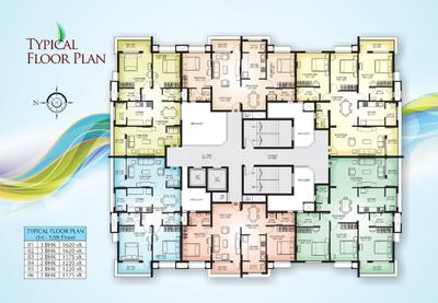Image of 1220 Sq.ft 2 BHK Apartment / Flat for sale in Land Royal Palm, Kodailbail, Mangalore for Rs. 8500000