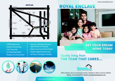 Image of 1167 Sq.ft Residential Plot / Land for sale in Royal Enclave, Tambaram, Chennai for Rs. 3950099
