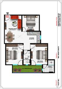Image of 1050 Sq.ft 2 BHK Apartment / Flat for sale in Aashi Riddhi Residency, Sector 110, Noida for Rs. 4550000