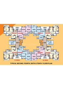 Image of 1056 Sq.ft 2 BHK Apartment / Flat for sale in Vaishnavi Sahil Heights, Pimple Nilakh, Pune for Rs. 9600000