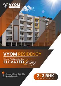 Image of 1100 Sq.ft 2 BHK Apartment / Flat for sale in Vyom Residency, Noida Extension, Greater Noida for Rs. 4698000