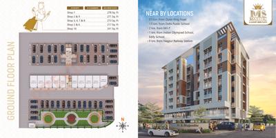Image of 993 Sq.ft 2 BHK Apartment / Flat for sale in Taj MS Majestic, Bhilgaon, Nagpur for Rs. 3700000
