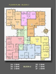 Image of 726 Sq.ft 2 BHK Apartment / Flat for sale in Srisai Ujaan Prakriti, Omarhati, Kolkata for Rs. 3762000