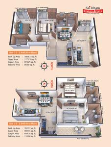 Image of 800 Sq.ft 2 BHK Apartment / Flat for sale in Saidham Kohlis Avenue, Mira Patti, Allahabad for Rs. 5811313