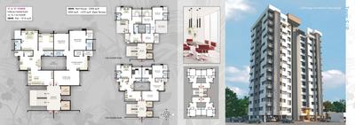 Image of 1611 Sq.ft 3 BHK Apartment / Flat for sale in Happy Home Nest Orchid, Bhimrad, Surat for Rs. 6000000