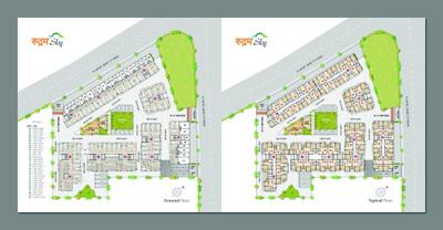 Image of 1080 Sq.ft 2 BHK Apartment / Flat for sale in Rudram Sky, Chandlodia, Ahmedabad for Rs. 4950000