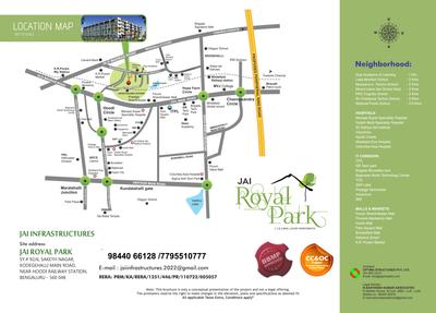 Image of 1040 Sq.ft 2 BHK Apartment / Flat for sale in Jai Royal Park, K R Puram, Bengaluru for Rs. 9568000