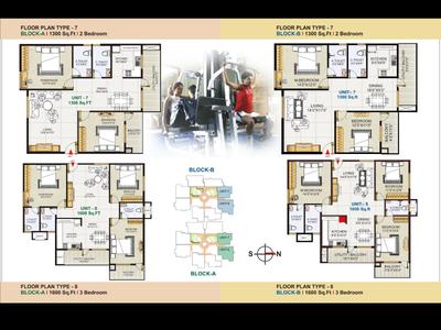 Image of 1500 Sq.ft 3 BHK Apartment / Flat for sale in GK Golden City by G K Shelters, Parappana Agrahara, Bengaluru for Rs. 12200000