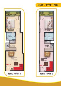 Image of 550 Sq.ft 1 BHK Apartment / Flat for sale in Paradise Homes, Sector 73, Noida for Rs. 2500008