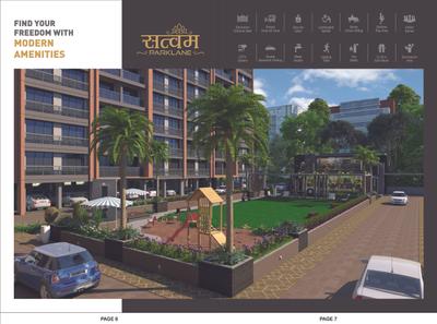 Image of 920 Sq.ft 2 BHK Apartment / Flat for sale in Mahalakshmi Satvam Parklane, Sargasan, Gandhinagar for Rs. 6700000