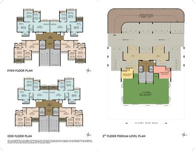 Image of 650 Sq.ft 1 BHK Apartment / Flat for sale in Neel Sidhi Anexo, Ghansoli, Navi Mumbai for Rs. 13500000