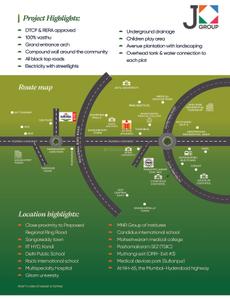 Image of 147 Sq.ft Residential Plot / Land for sale in J Group Sukrithi Subhaga Phase 2, Veltur, Sangareddy for Rs. 3072300