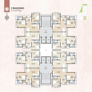 Image of 700 Sq.ft 2 BHK Apartment / Flat for sale in Aatman Anjani Nandan Town, Shakti Nagar, Surat for Rs. 4300000