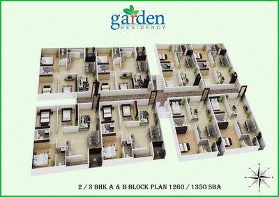 Image of 1089 Sq.ft 2 BHK Apartment / Flat for sale in TCH Garden Residency, Bommasandra, Bengaluru for Rs. 4500000