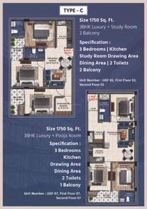 Image of 1280 Sq.ft 2.5 BHK Apartment / Flat for sale in Sorrel Shri Suresham, Noida Extension, Greater Noida for Rs. 4992000