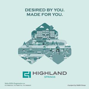 Image of 560 Sq.ft 1 BHK Apartment / Flat for sale in Siddhi Highland Springs B4 D Wing, Thane West, Thane for Rs. 8500000