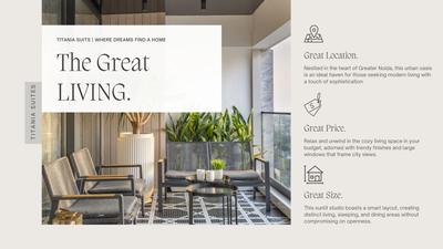 Image of 510 Sq.ft 1 BHK Studio for sale in Titania Suites, Phi IV, Greater Noida for Rs. 3500000