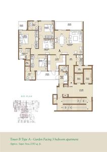 Image of 2340 Sq.ft 3 BHK Apartment / Flat for sale in Central Park 2 Bellevue, Sector 48, Gurgaon for Rs. 39800000