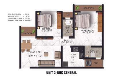 Image of 625 Sq.ft 1 BHK Apartment / Flat for sale in Yogi Belleza, Bhiwandi, Thane for Rs. 3200000