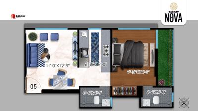 Image of 450 Sq.ft 1 BHK Apartment / Flat for sale in Vaidehi Raghav Nova, Kurla East, Mumbai for Rs. 9700000