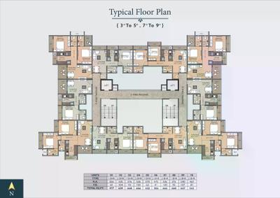 Image of 980 Sq.ft 2 BHK Apartment / Flat for sale in V A Veer Attar, Virar West, Virar for Rs. 6400000