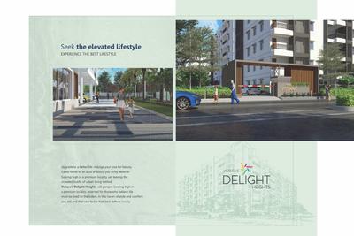 Image of 1650 Sq.ft 3 BHK Apartment / Flat for sale in Vistara Delight Heights, Kompally, Hyderabad for Rs. 9900000