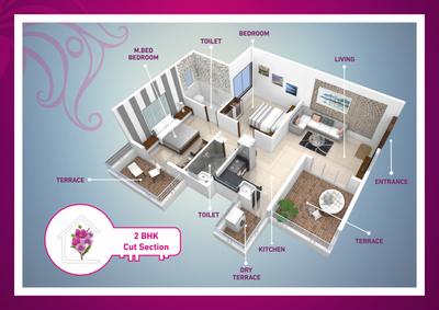 Image of 1101 Sq.ft 2.5 BHK Apartment / Flat for sale in Wonder Nest, Moshi, Pune for Rs. 6299491