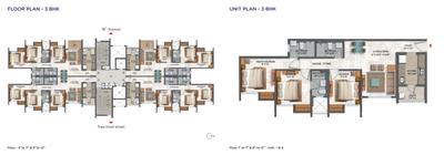 Image of 1246 Sq.ft 3 BHK Apartment / Flat for sale in Lodha Palava Olivia, Dombivli East, Thane for Rs. 10500000
